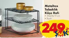 METALTEX TABAKLIK KÖŞE RAFI